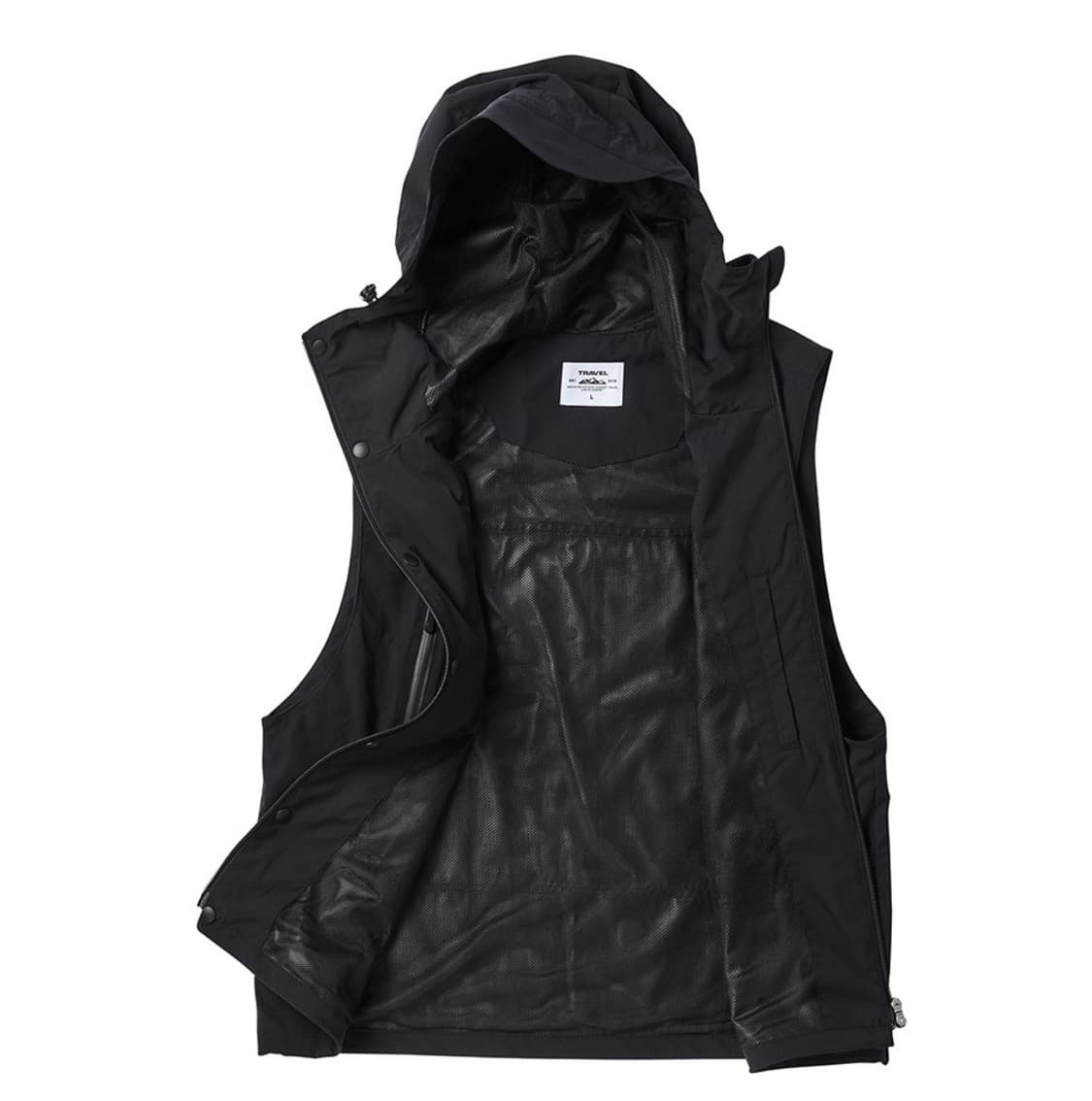 트래블 써밋 후드 베스트 블랙 상품이미지3