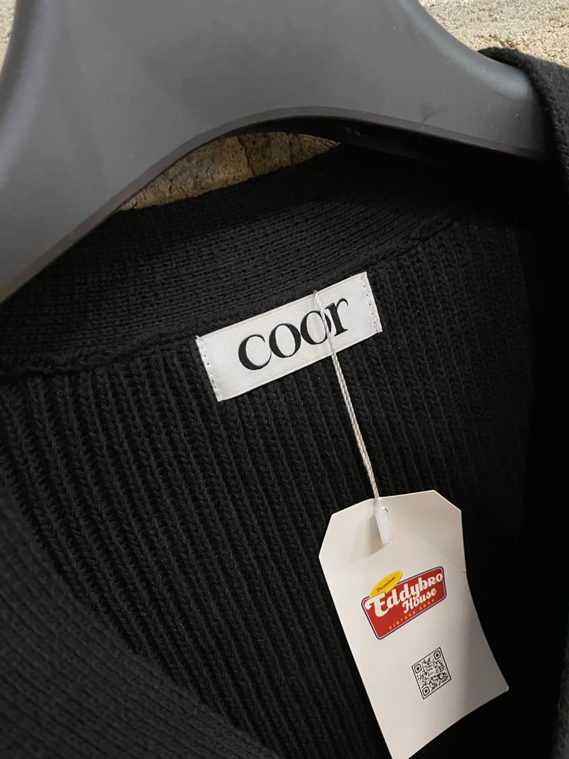 쿠어 브이넥 헤비 코튼 가디건  상품이미지5