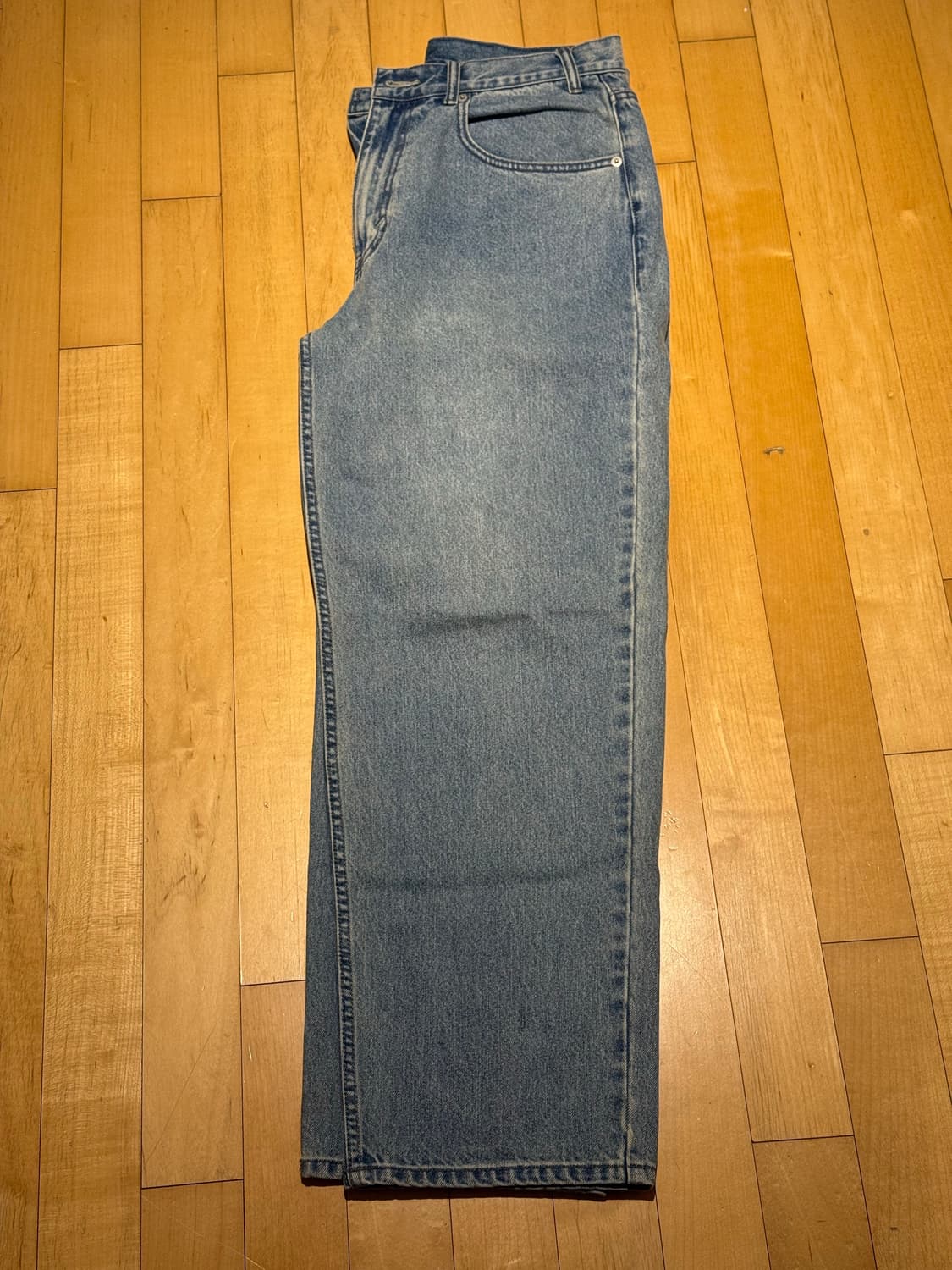 [L] 디스이즈네버댓 릴랙스드진 연청 상품이미지2