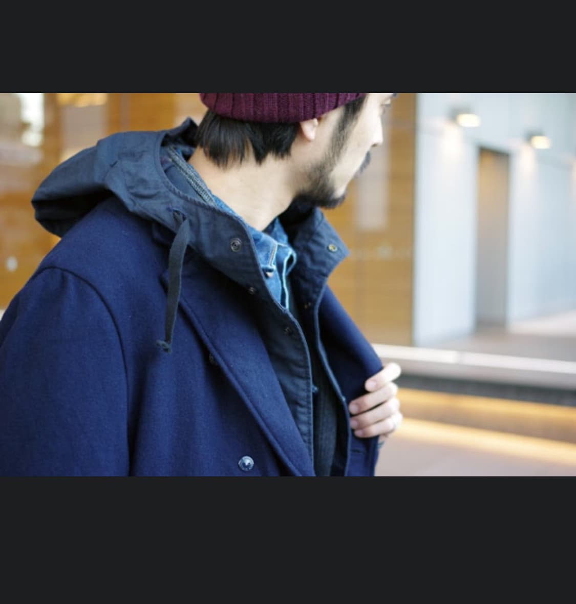 엔지니어드가먼츠 후드 레이어드 체스터필드 코트 상품이미지10