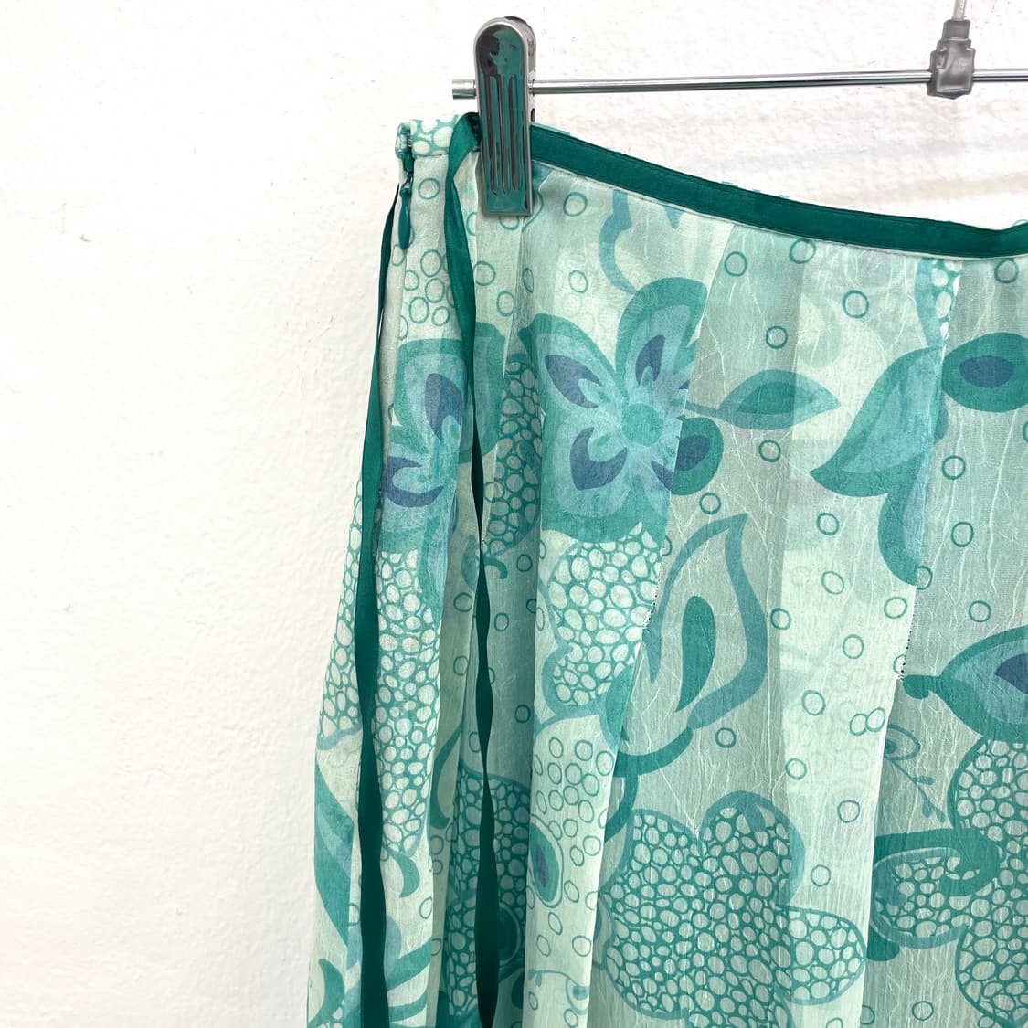 Mint sheer flower skirt 상품이미지3