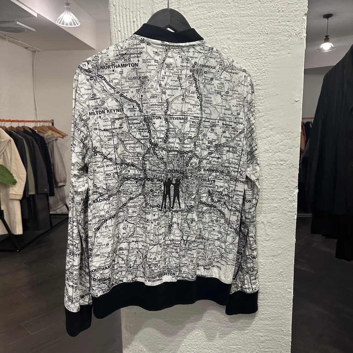 넘버나인 04ss 런던맵 봄버 자켓 상품이미지2