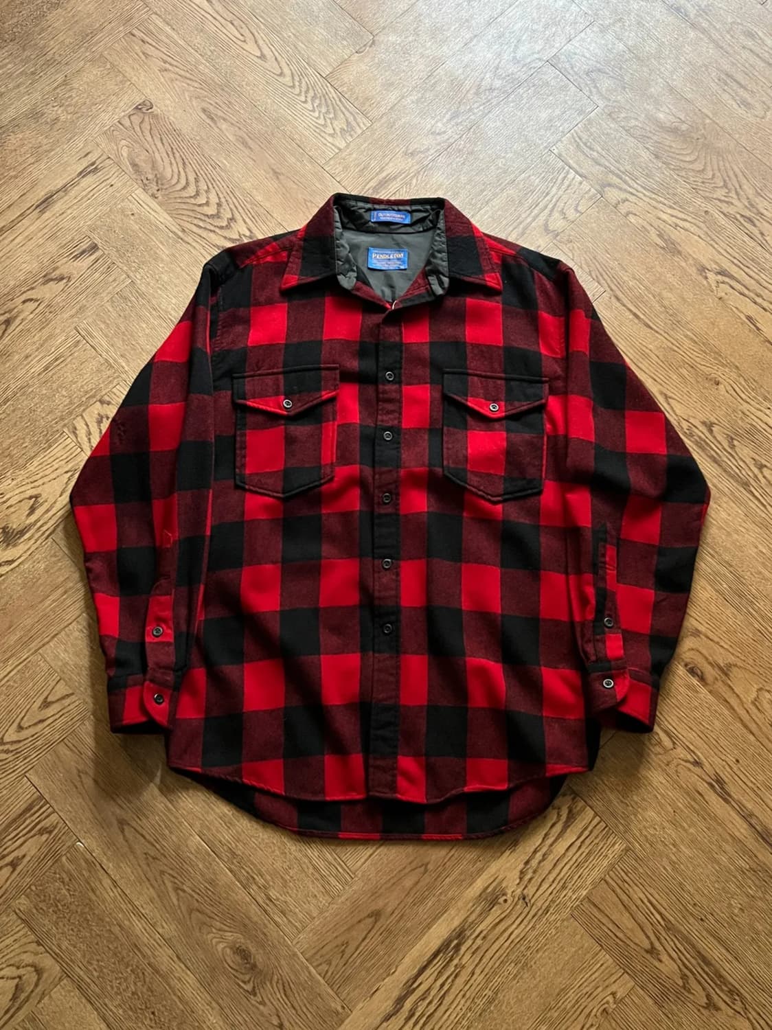 [M]펜들턴 USA 버팔로 체크 퓨어 버진 울 셔츠 상품이미지1