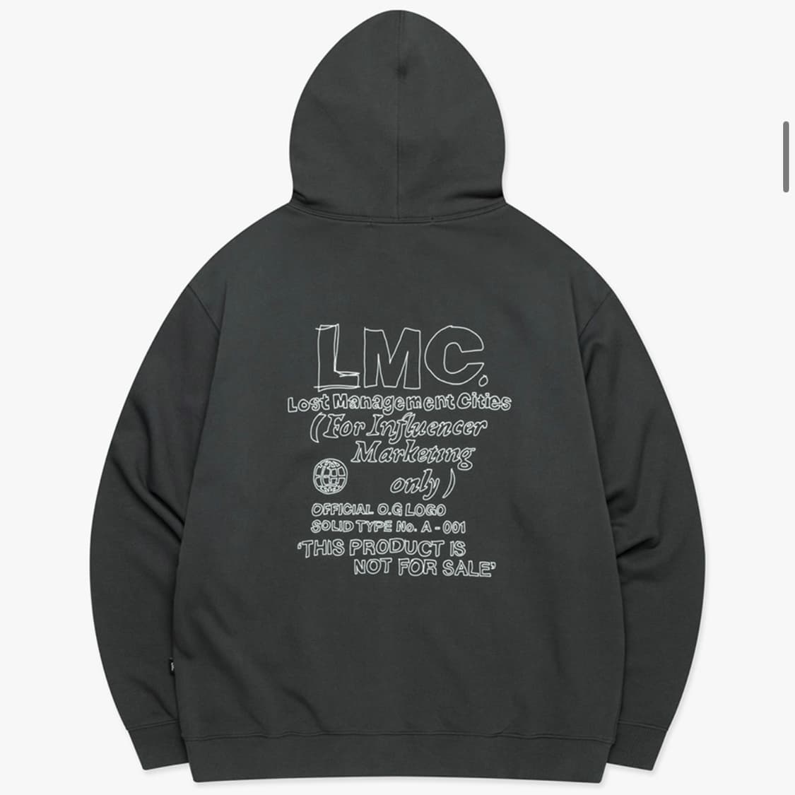 엘엠씨 후드티 차콜 s 상품이미지2