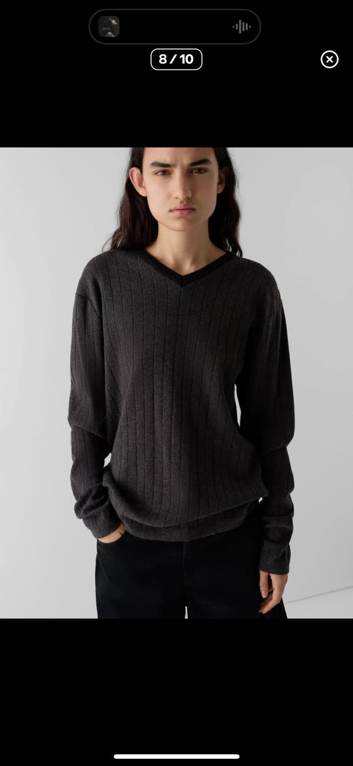 기마구아스 dante 브이넥 니트 L 상품이미지1