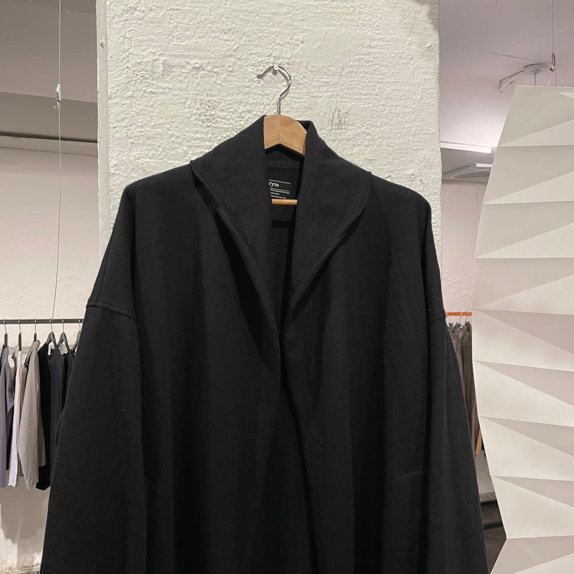 요지야마모토 숄카라 울 코트 상품이미지2