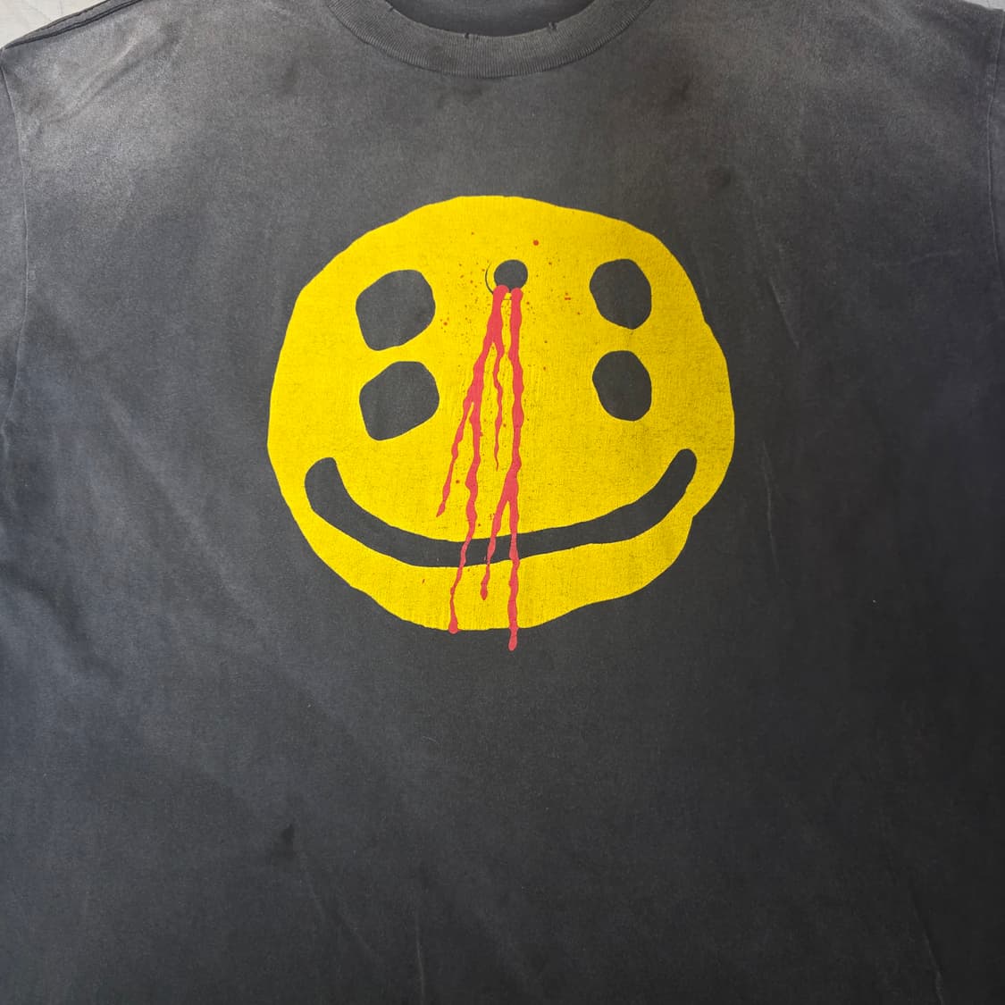 [XL] 세인트미카엘 CPFM 헤드샷 스마일리 티셔츠 블랙 상품이미지2