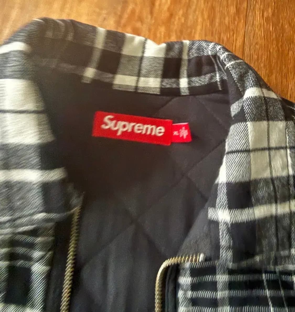 슈프림 집업 셔츠 XL 상품이미지3