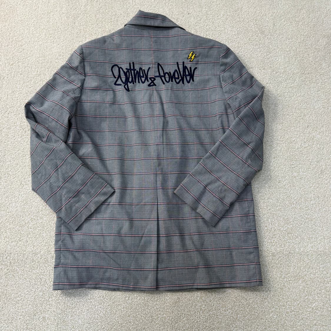 [82] 세컨플로어 여성 그레이 체크패턴 자켓 1230T1 상품이미지2