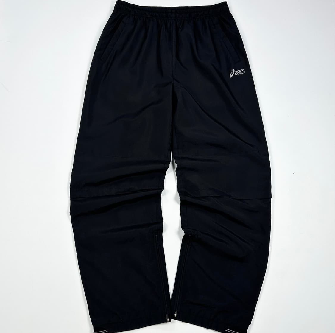 아식스 트레이닝 와이드 블랙 우븐팬츠 (XL) 상품이미지3