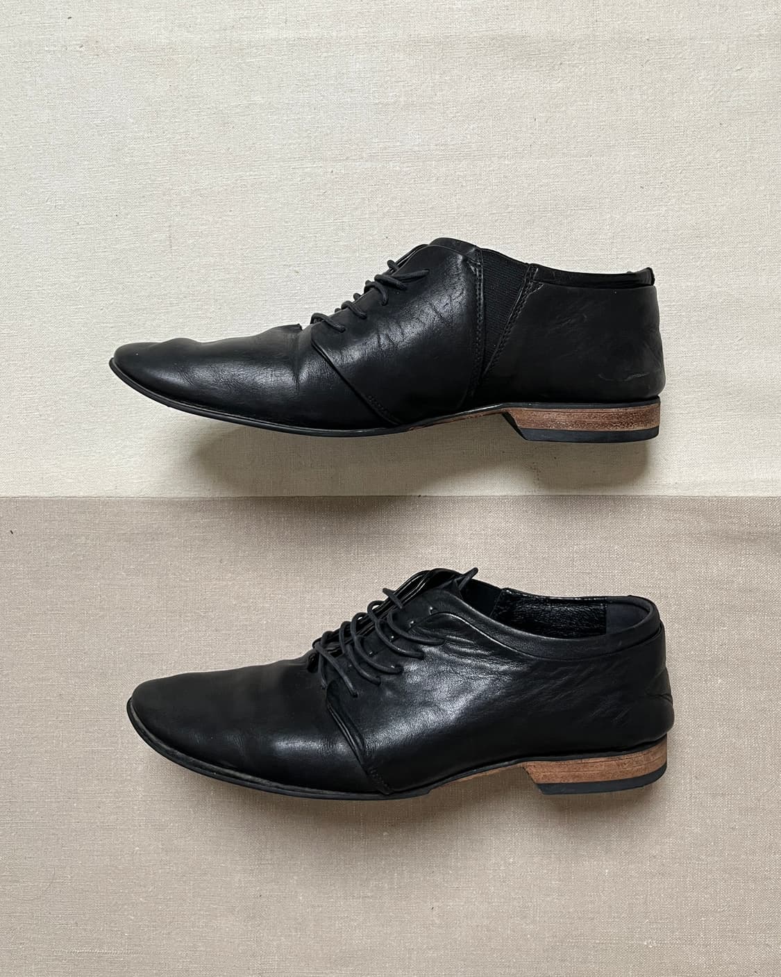 요지야마모토 레이어드 레이스업 슈즈 Y’s yohji yamamoto 상품이미지2