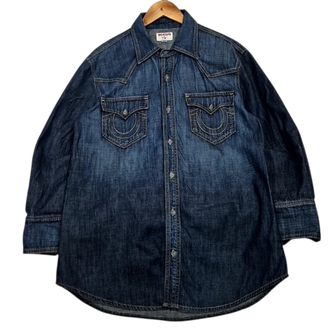 TrueReligion 트루릴리전 웨스턴 데님 셔츠 상품이미지1