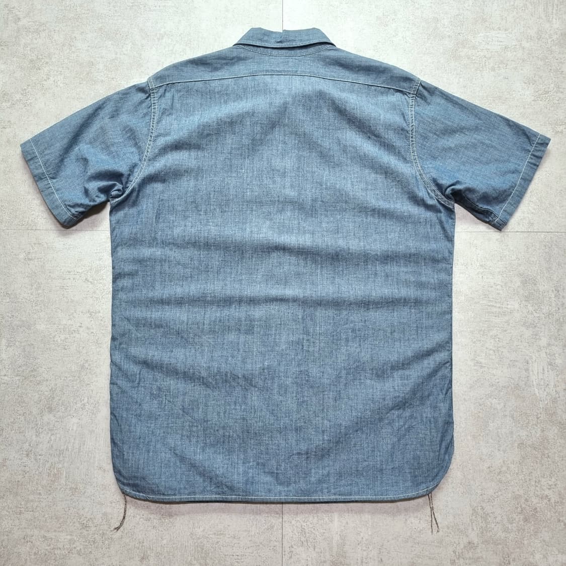 리얼맥코이 USN 샴브레이 반팔 셔츠 16sz 상품이미지9