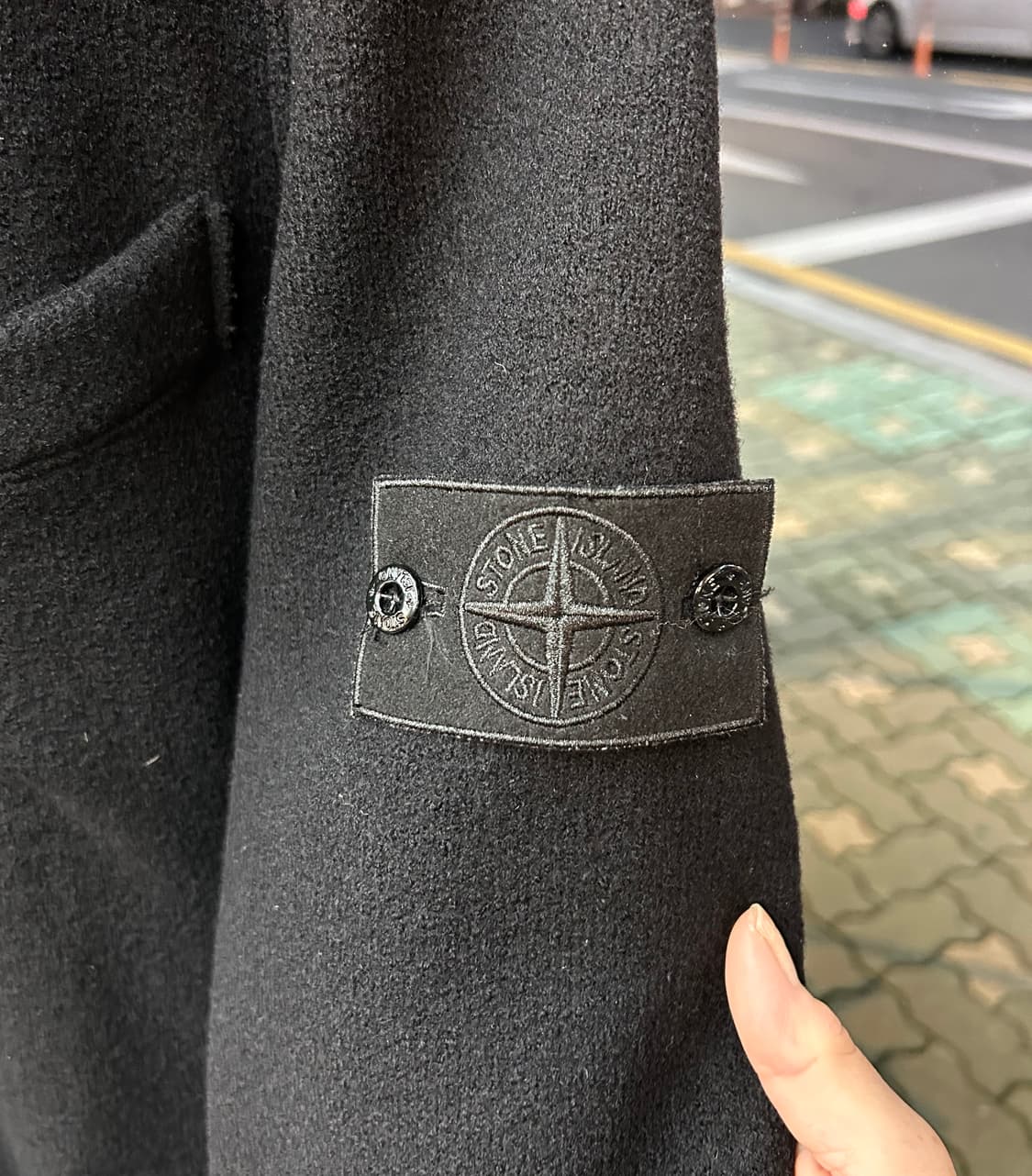 L/ 스톤아일랜드 10AW 견장 코트 자켓 상품이미지5