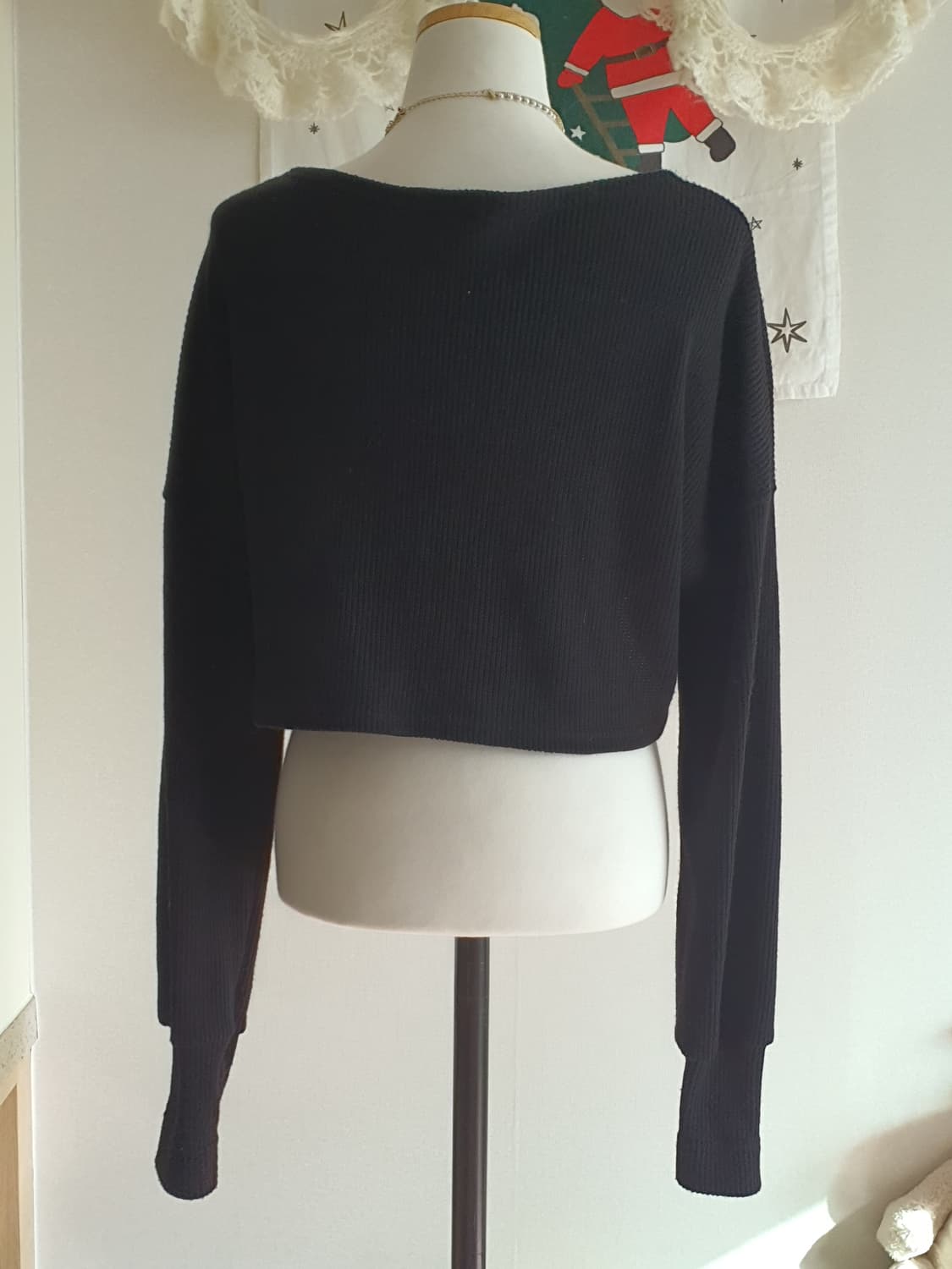 [빈티지] 블랙 니트 볼레로 가디건 상품이미지4