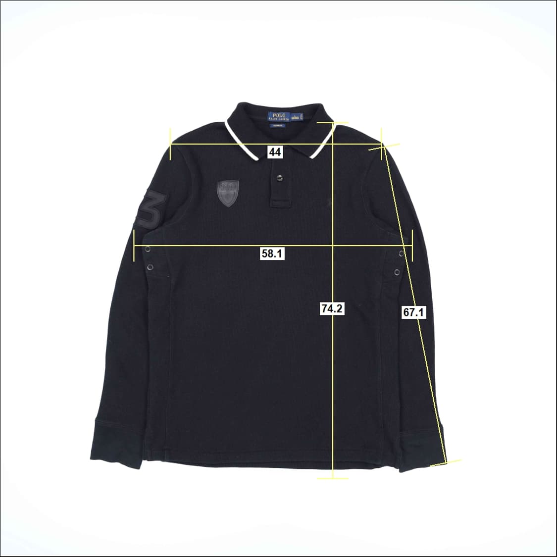[L] 신형 폴로 랄프로렌 커스텀핏 가죽패치 긴팔 카라티 N7066 상품이미지6