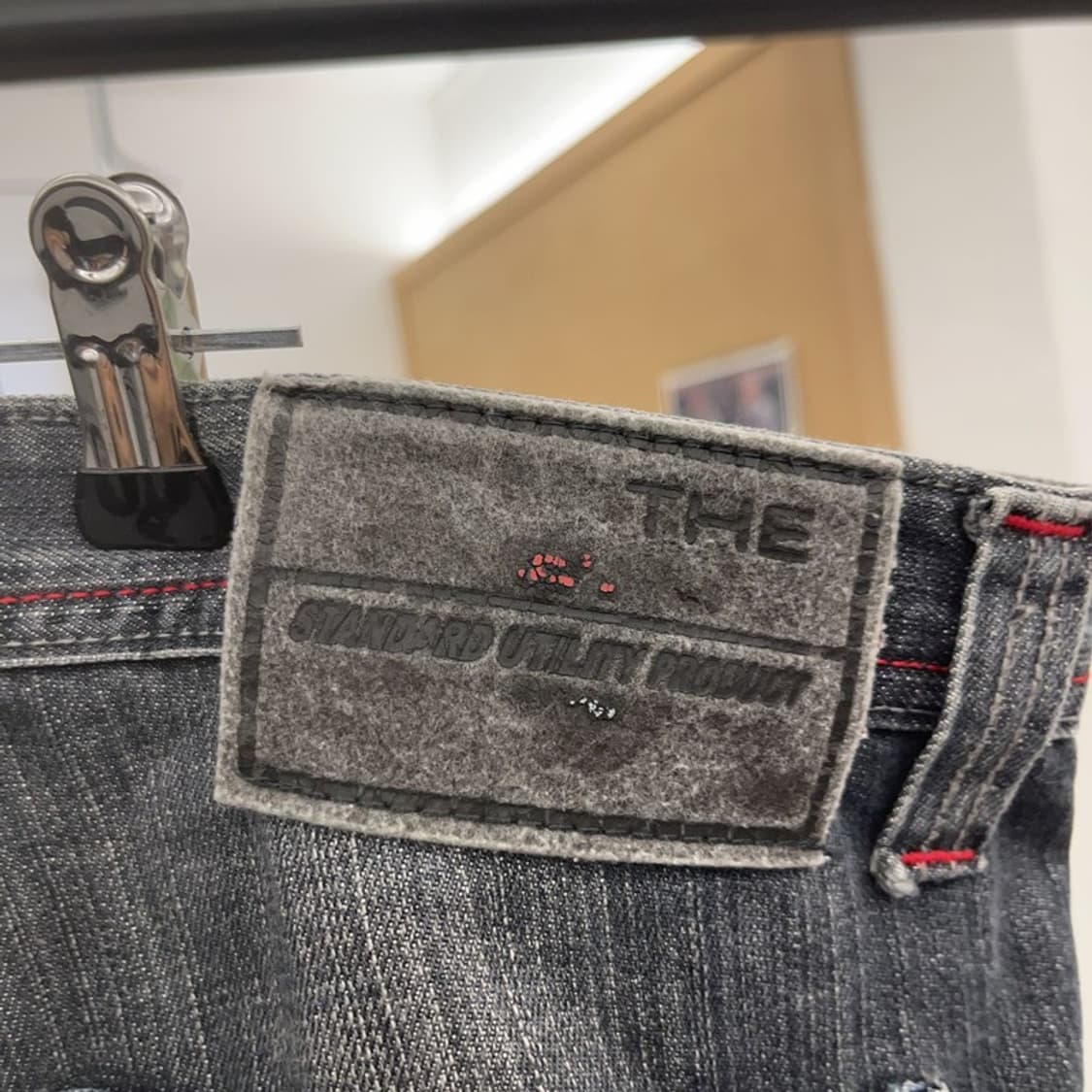 푸부 FUBU 올드스쿨 Y2K 빅로고 데님 팬츠 36인치 C08750 상품이미지7