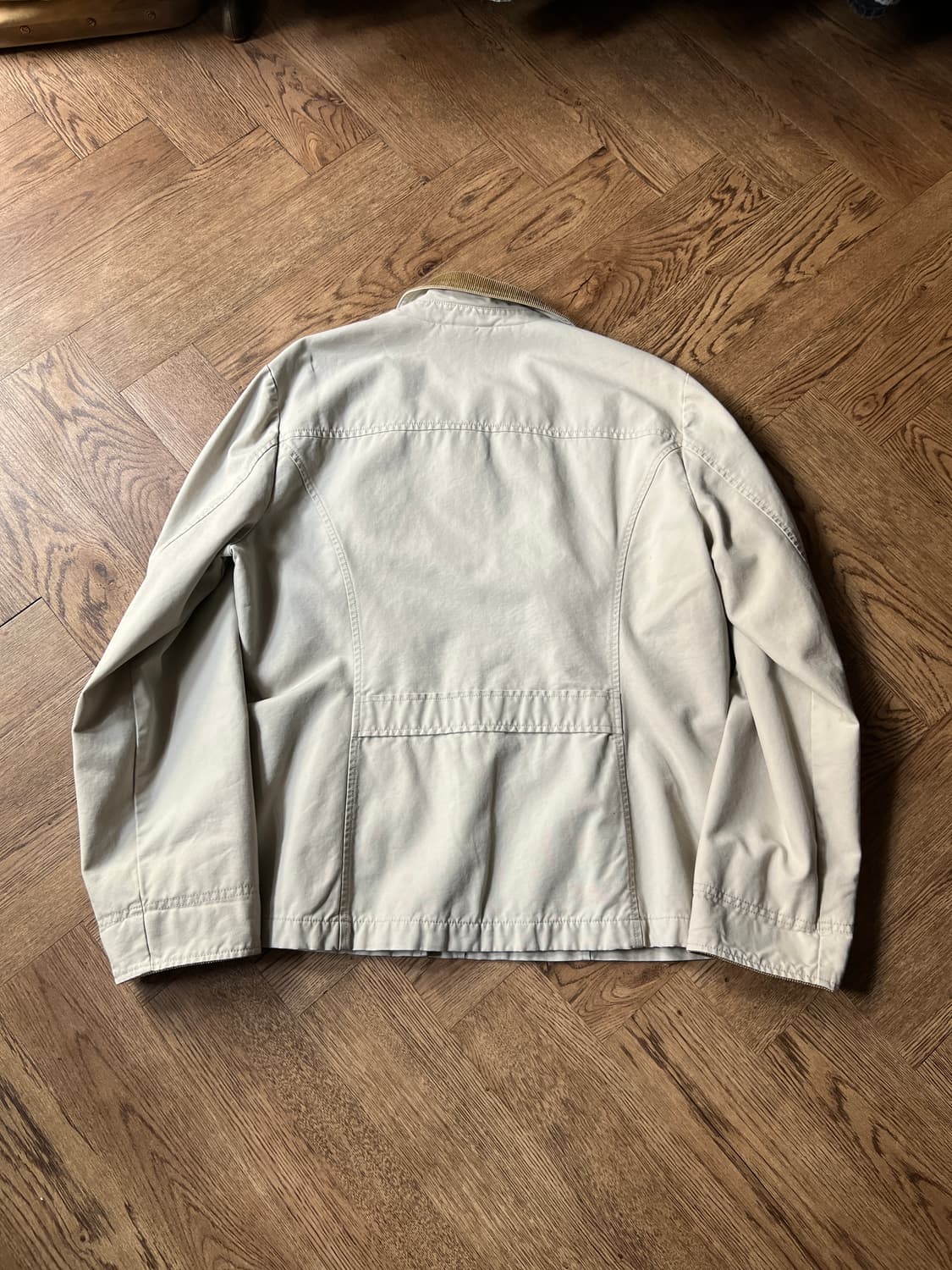 [XL]엘엘빈 USA 체크 라이닝 아이보리 헌팅 자켓 상품이미지8