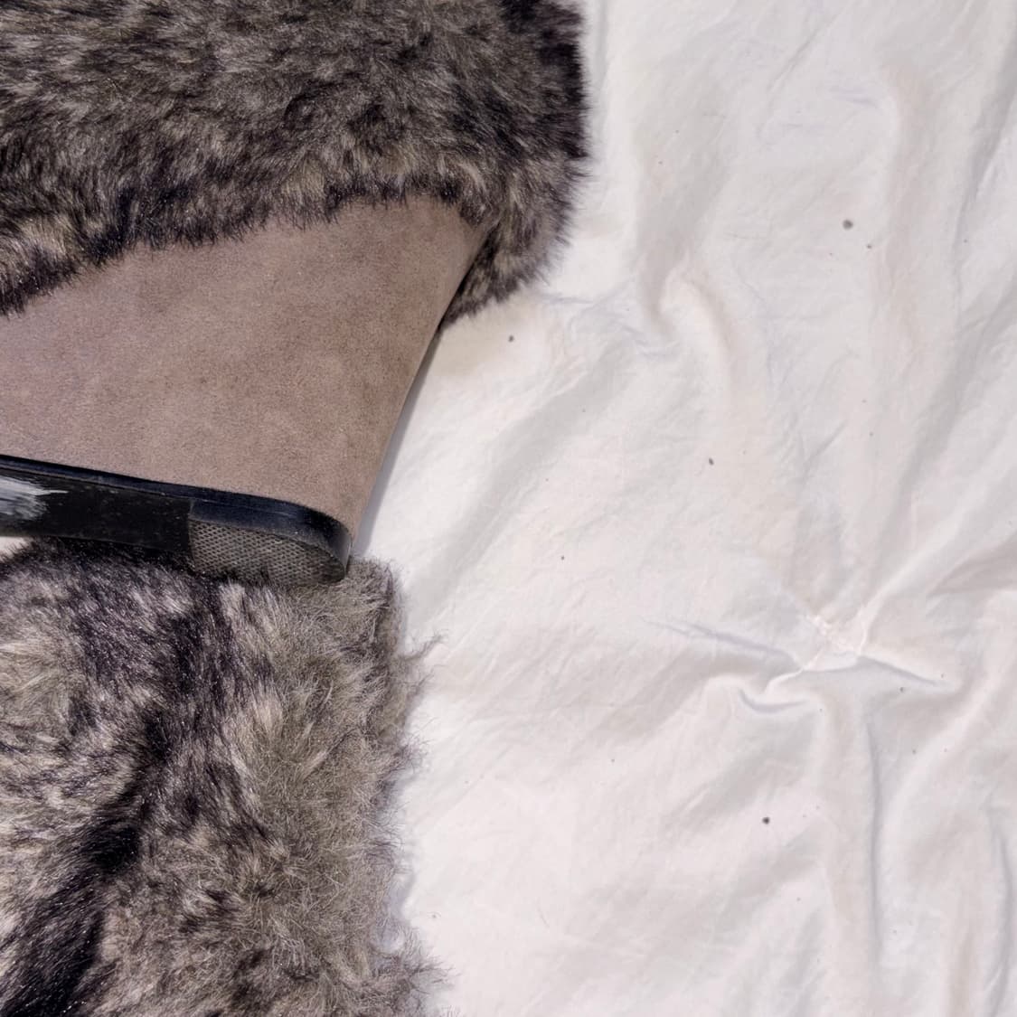 SLY fur hair wedge heels 상품이미지6