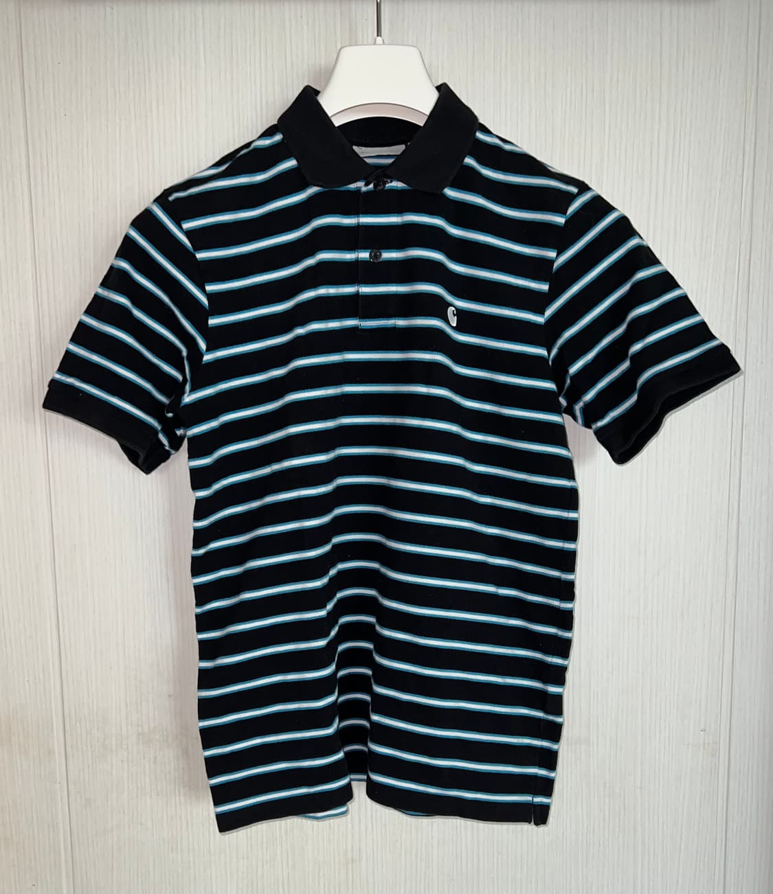 (S)칼하트 스트라이프 폴로 티셔츠 상품이미지1