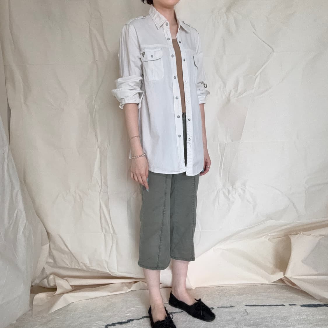 GUESS Military Epaulet Two-Pocket Shirt 상품이미지4