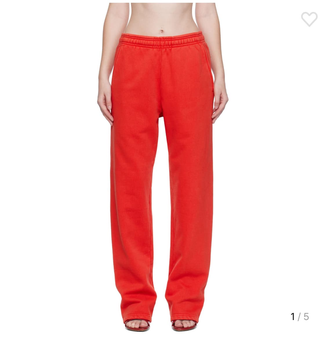 entire studios 레드 스트레이트 레그 스웨트팬츠 상품이미지1