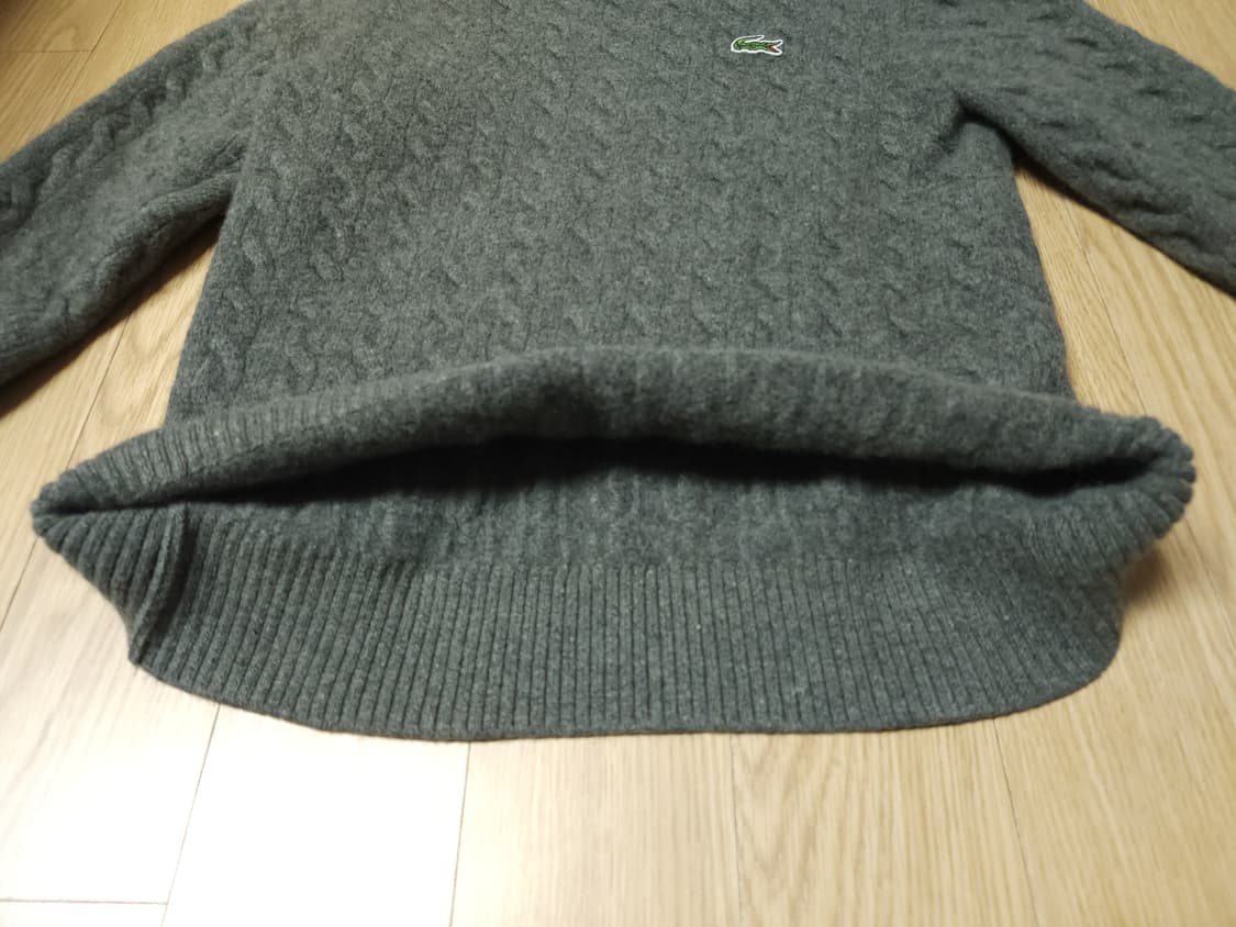 라코스테 쥬니어 케이블 풀오버 라운드 니트, 스웨터 상품이미지5