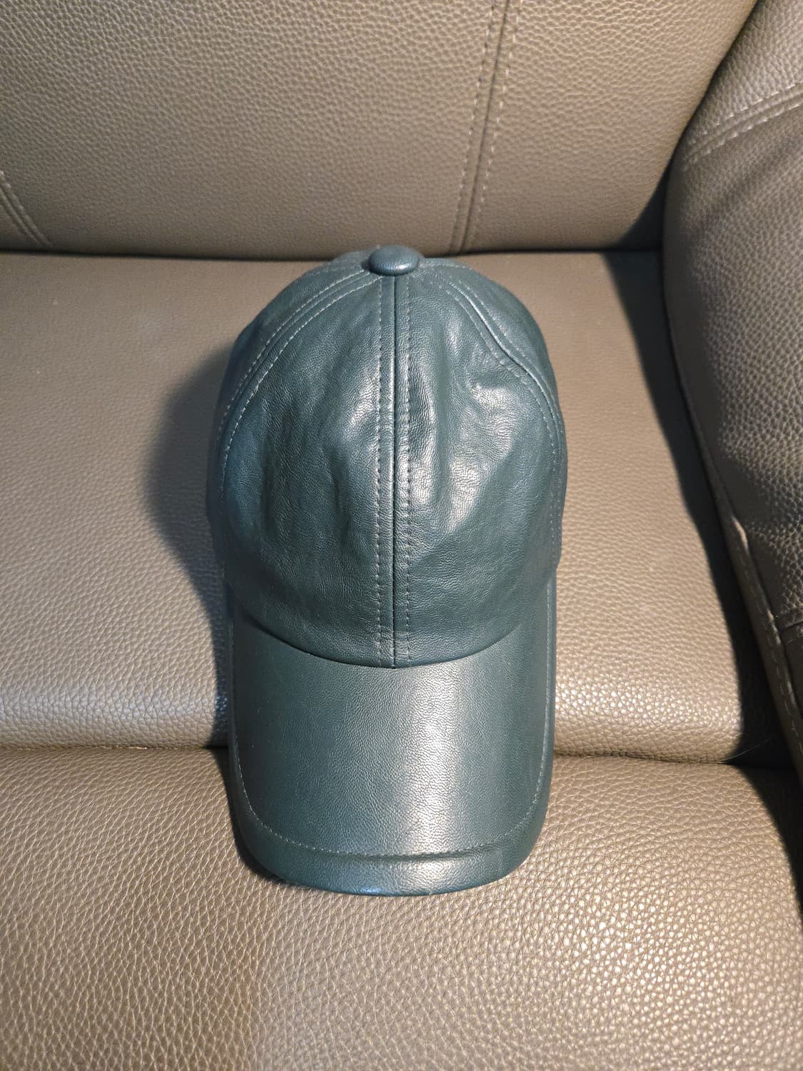 준지 청록색 레더 봍캡 상품이미지2