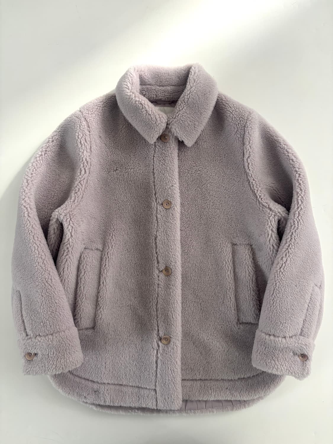 Cos 코스 라일락 컬러 플리스 테디 자켓 상품이미지4
