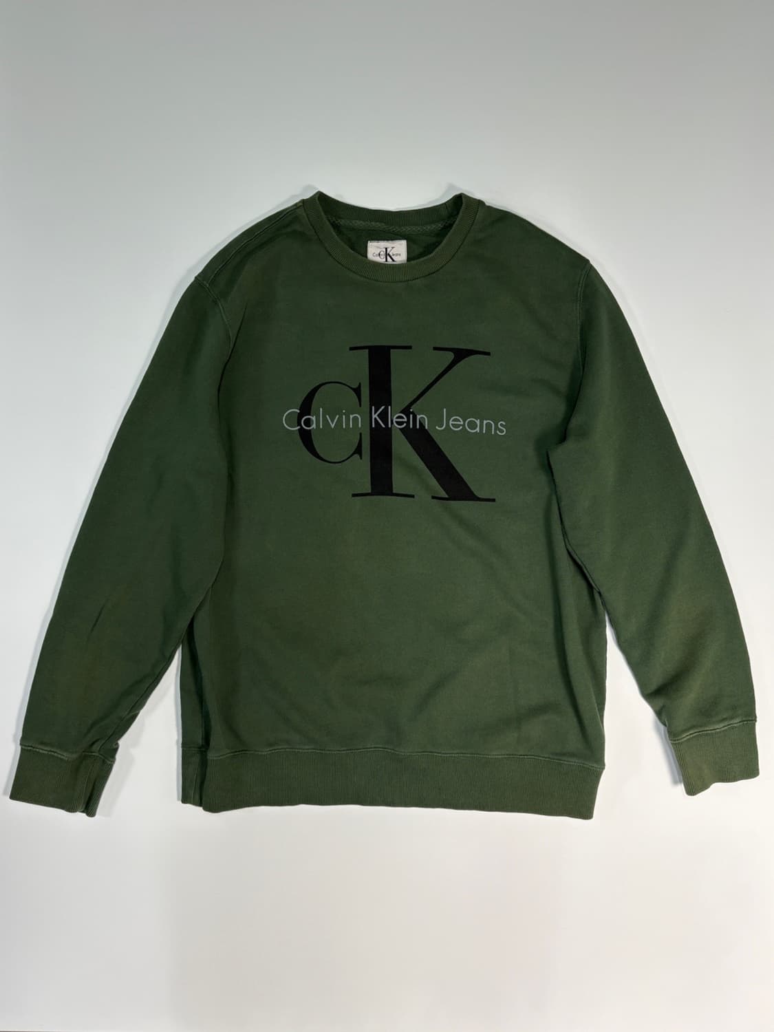 빈티지 캘빈클라인 로고 스웻셔츠 상품이미지1