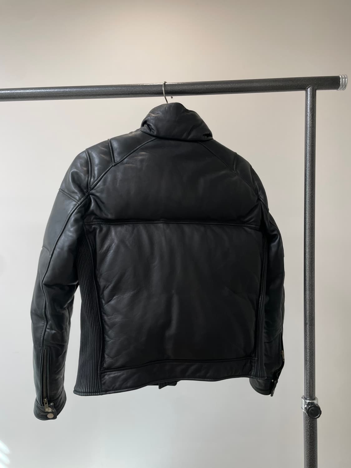 (L) 락시크 바이커 투웨이 가죽 패딩 상품이미지3