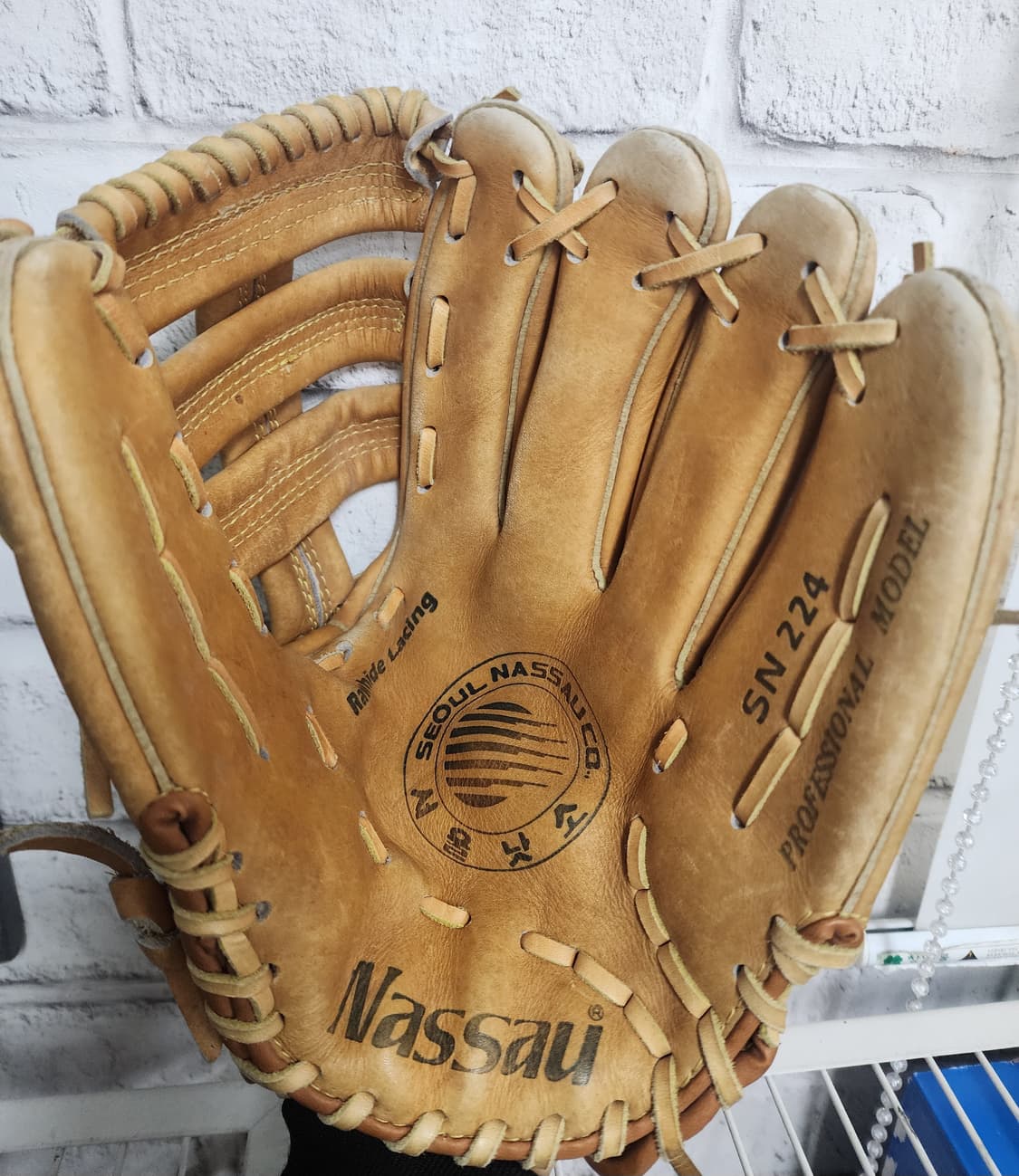 서울낫소 Nassau SN224 빈티지 희귀템 내야수 야구글러브 YB46 상품이미지5