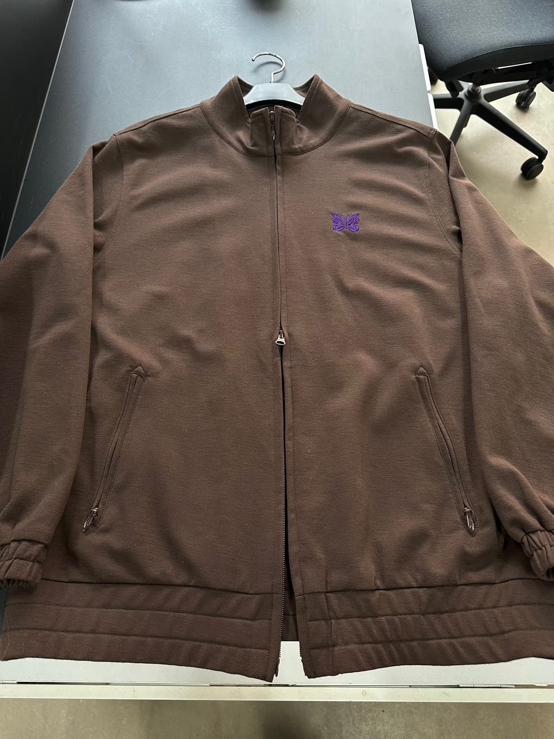 니들스 폴리 트윌 투웨이 트랙자켓 져지 브라운 상품이미지5