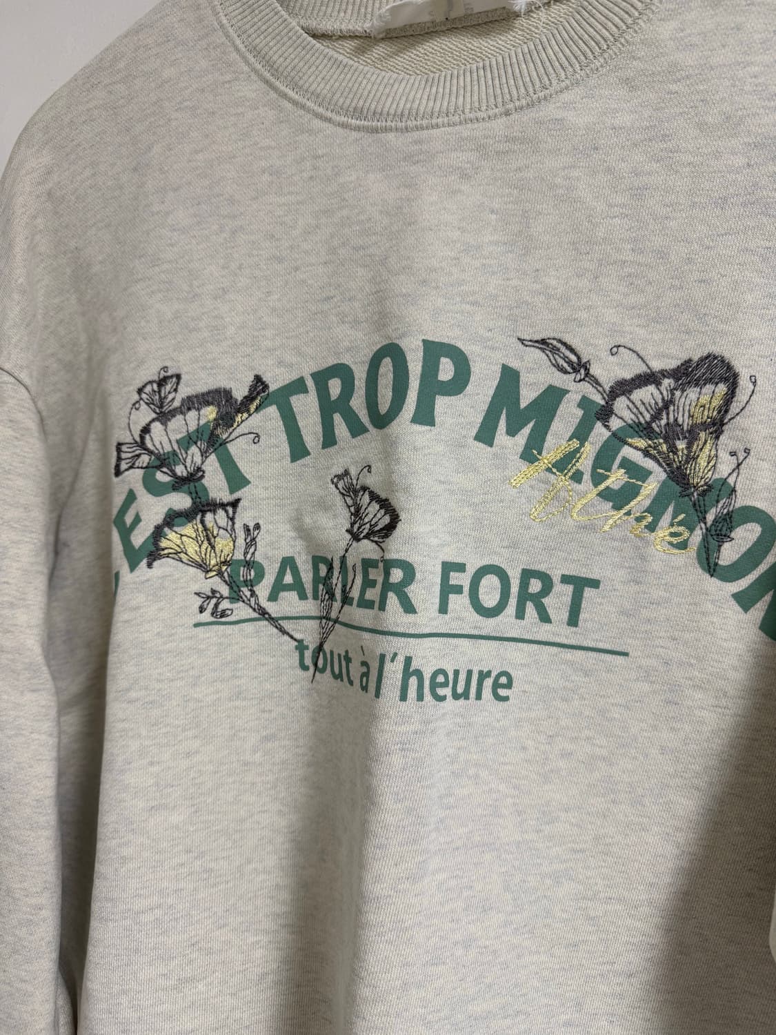 아떼 바네사브루노 크롭 맨투맨 s 상품이미지2