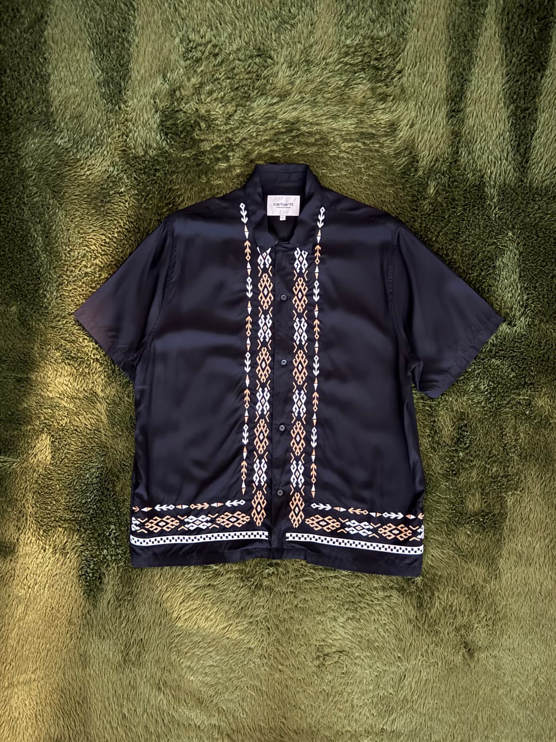 [M] 칼하트 WIP COBA 코바 엠브로이더리 셔츠 블랙 상품이미지1