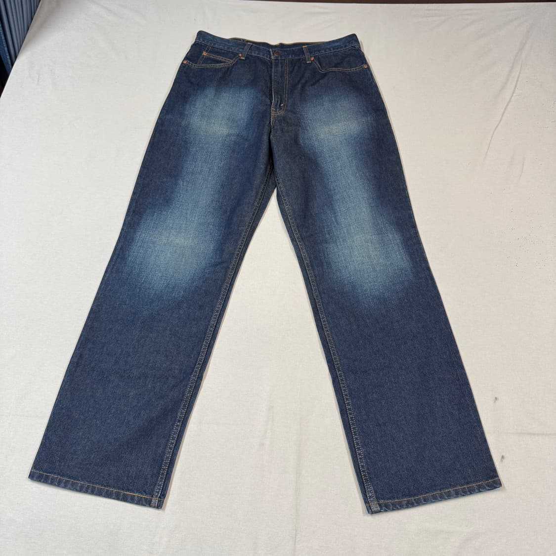 36inch) 리바이스 와이드 스트레이트 핏 워싱 데님 청바지 상품이미지5