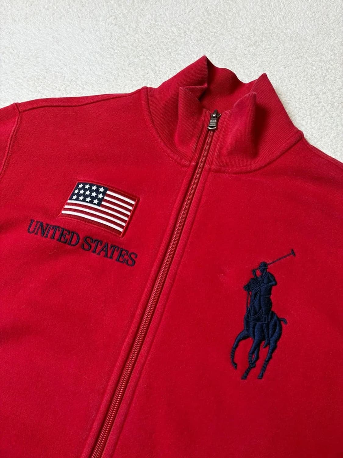 폴로 랄프로렌 00's US 빅포니 브리튼 레드 코튼 집업 PN6627 상품이미지3