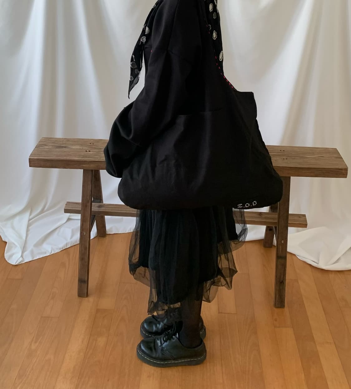 S.O.O Reversible Pink & Black Tote Bag 상품이미지4