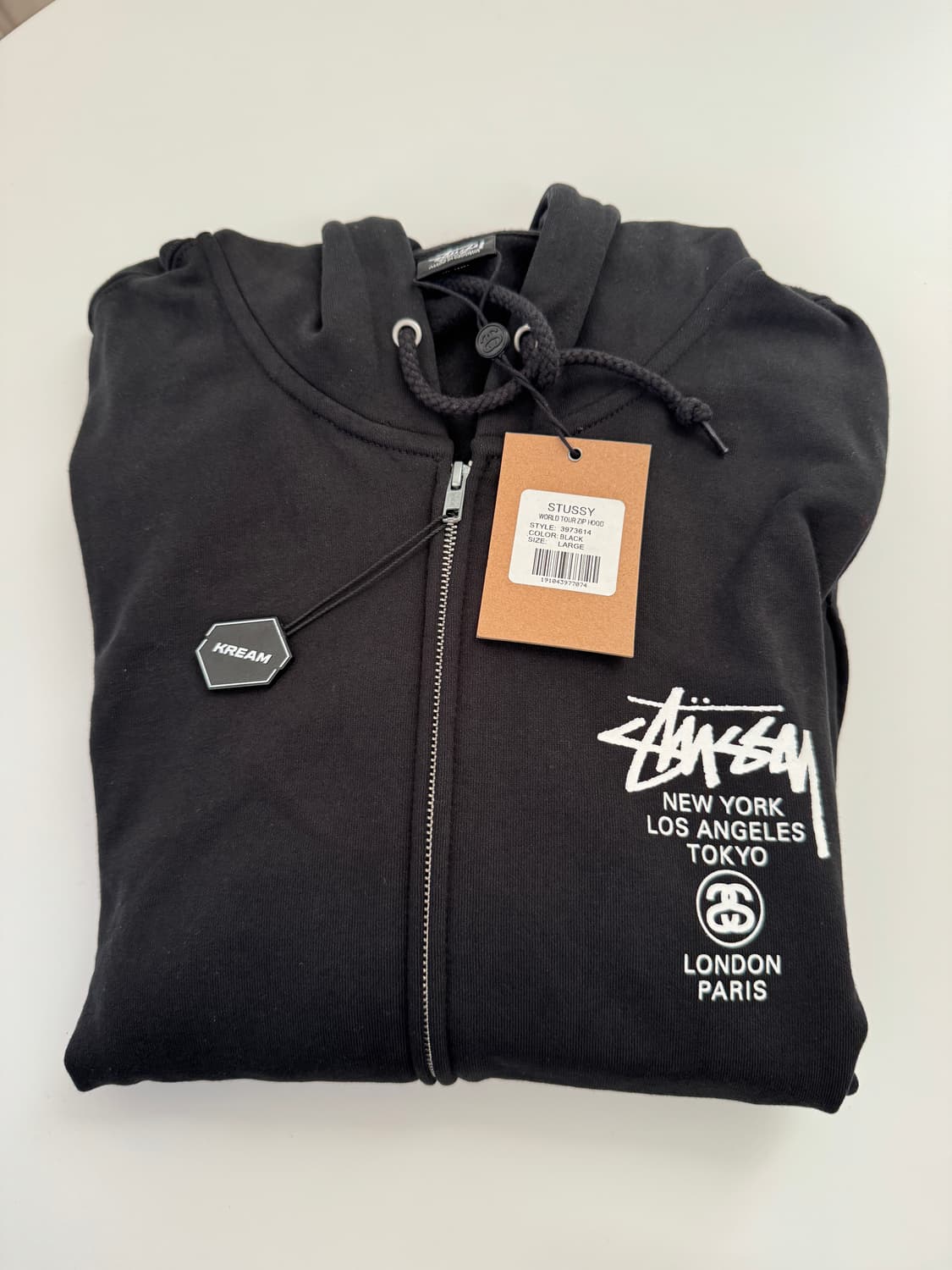 L / 스투시 월드투어 후드 집업 새제품 상품이미지2