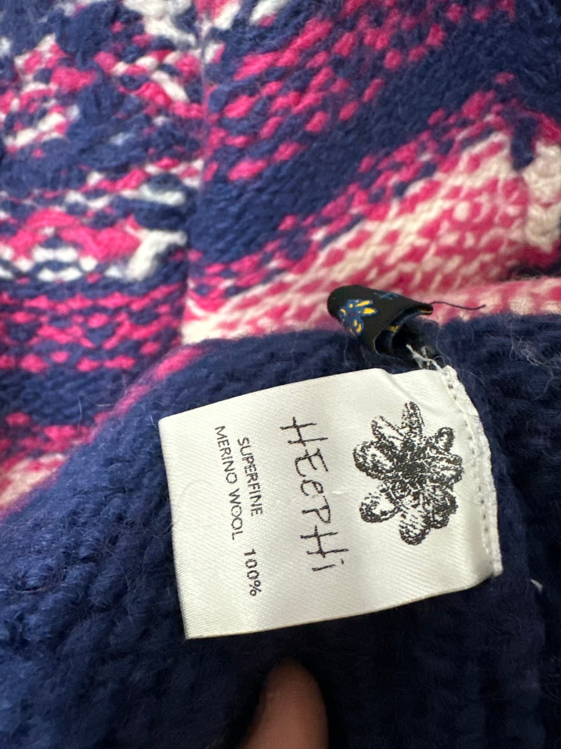 (새상품)HEEPHI 코위찬 메리노울100 노르딕 후드 가디건 상품이미지6