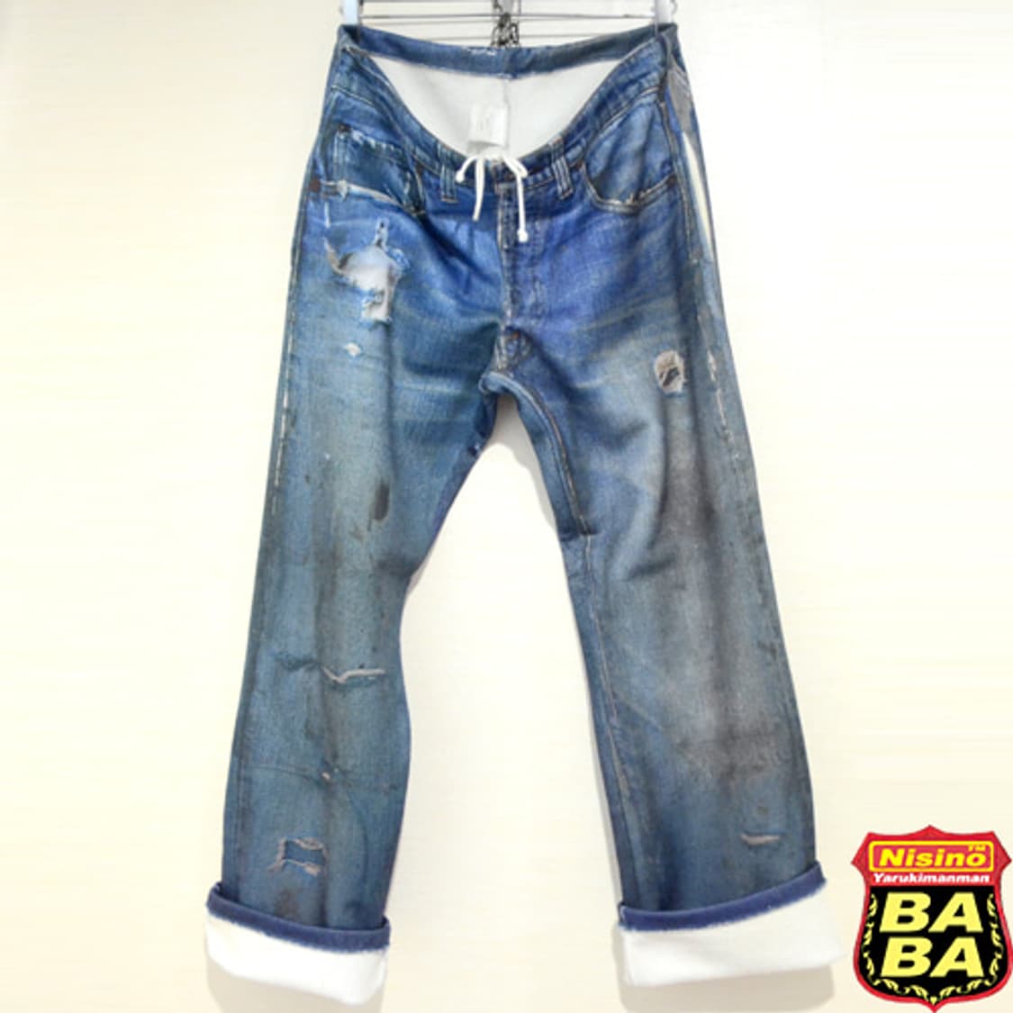 [Japan]C.U.E Fake Denim 져지팬츠 상품이미지4