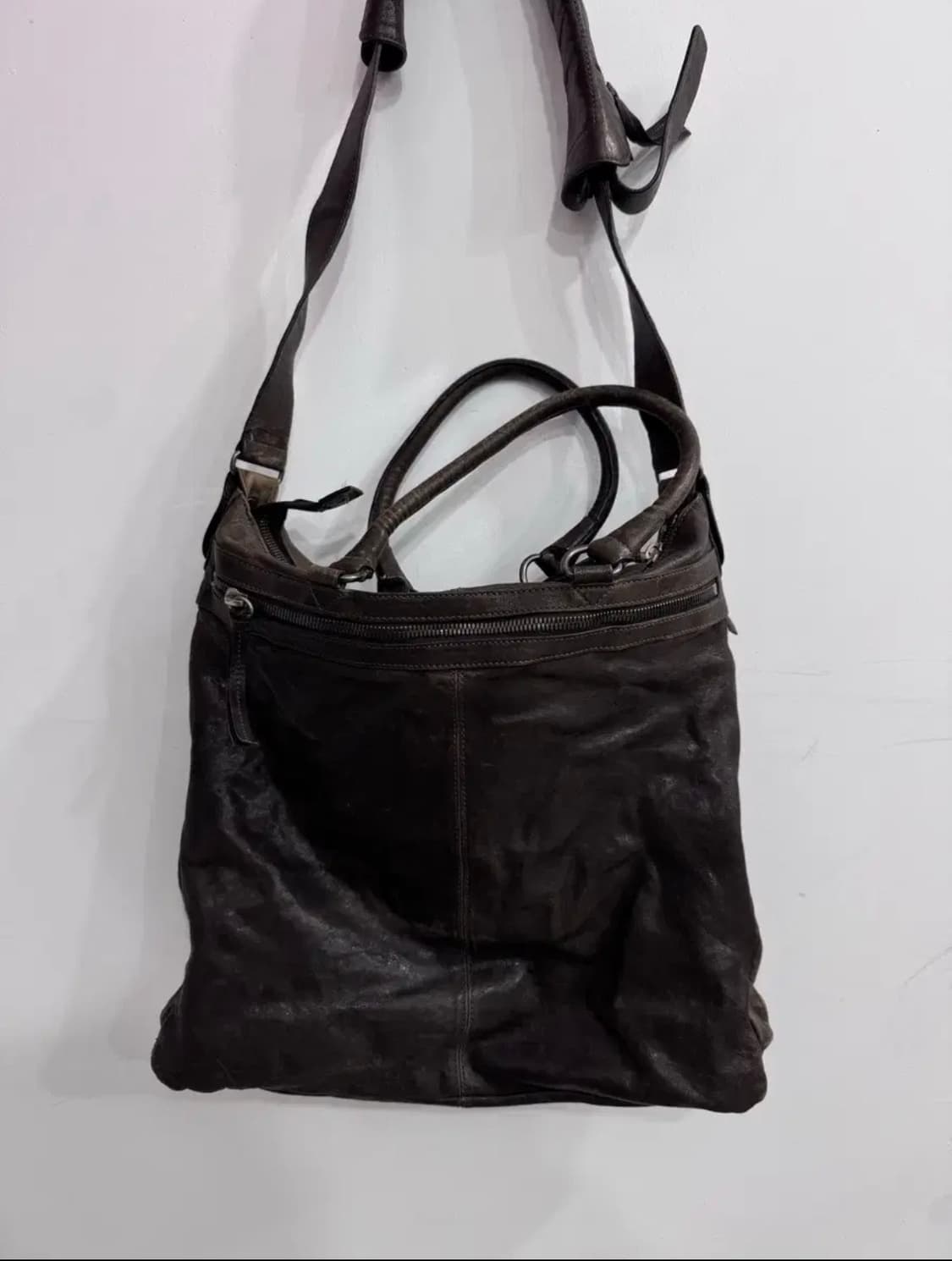 시스템 SYSTEM 가죽 숄더백 상품이미지3