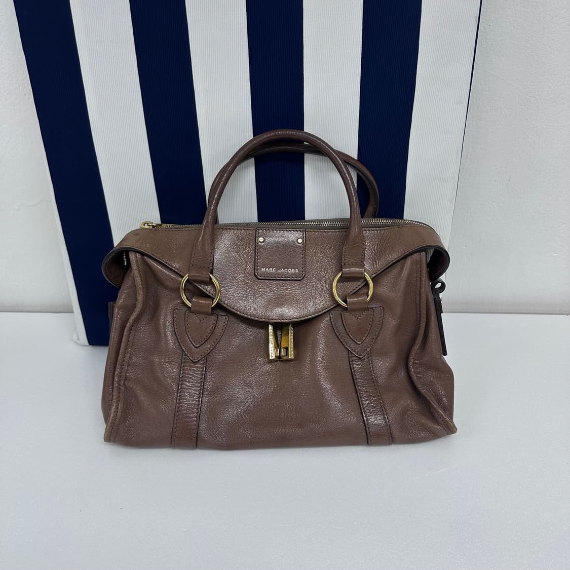 크제이콥스 브라운 레더 토트백 가죽 가방 상품이미지1