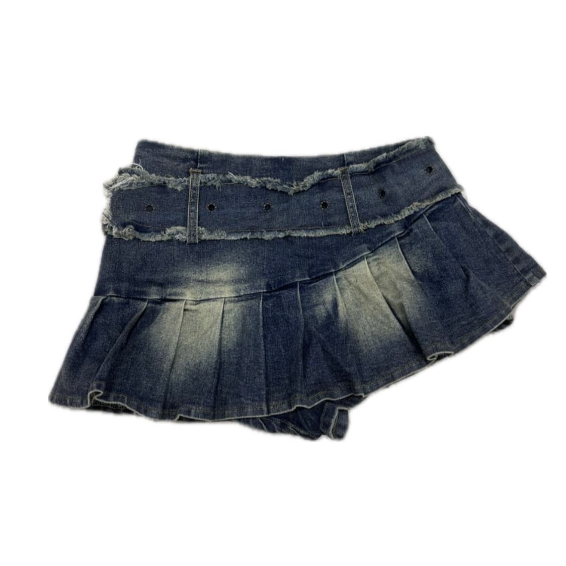 오링버클 빈티지 데님 미니스커트 청치마  상품이미지2