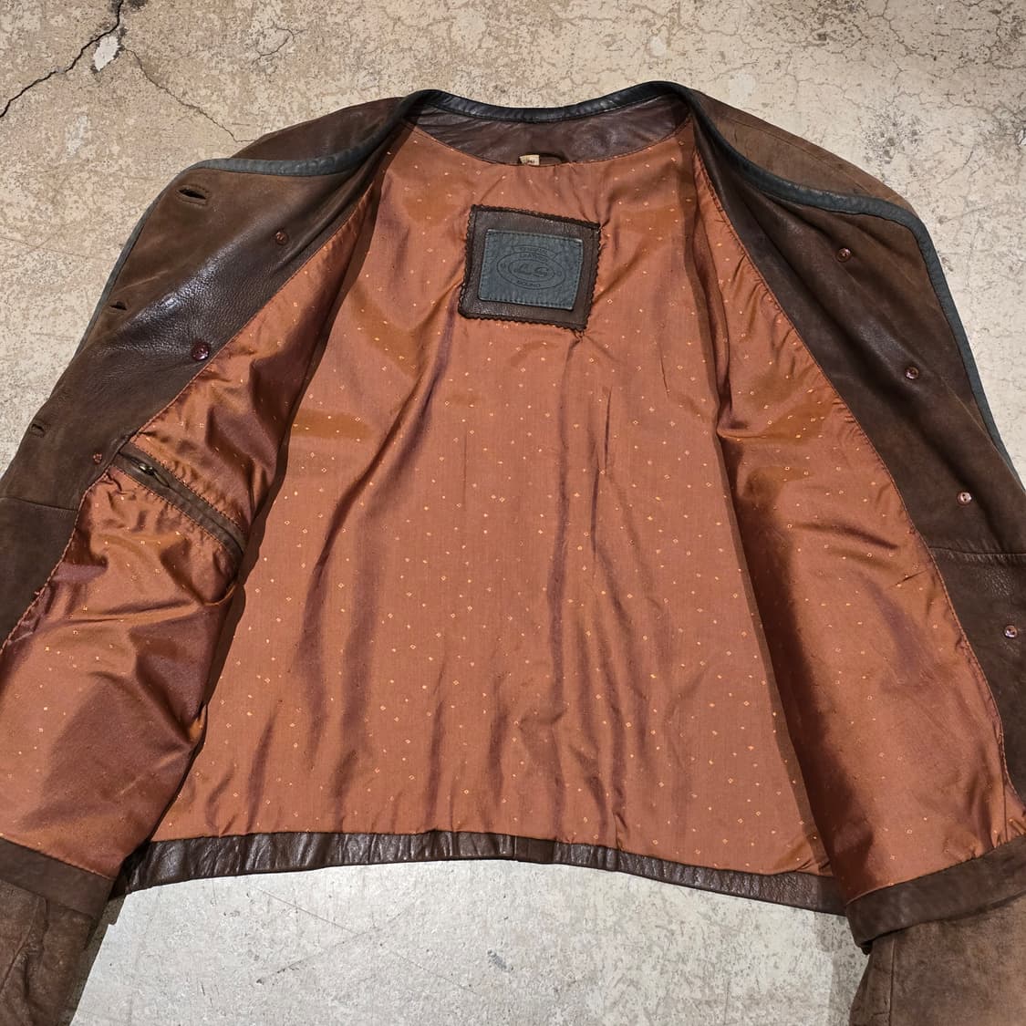 70~80s Brown Leather 트라흐텐 자켓 상품이미지4