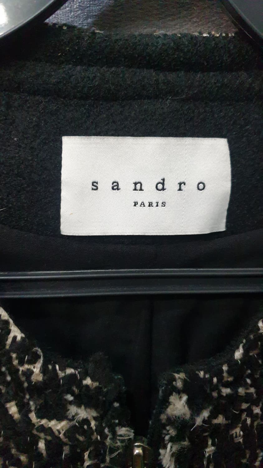 산드로 트위드 집업 자켓 블랙 상품이미지7