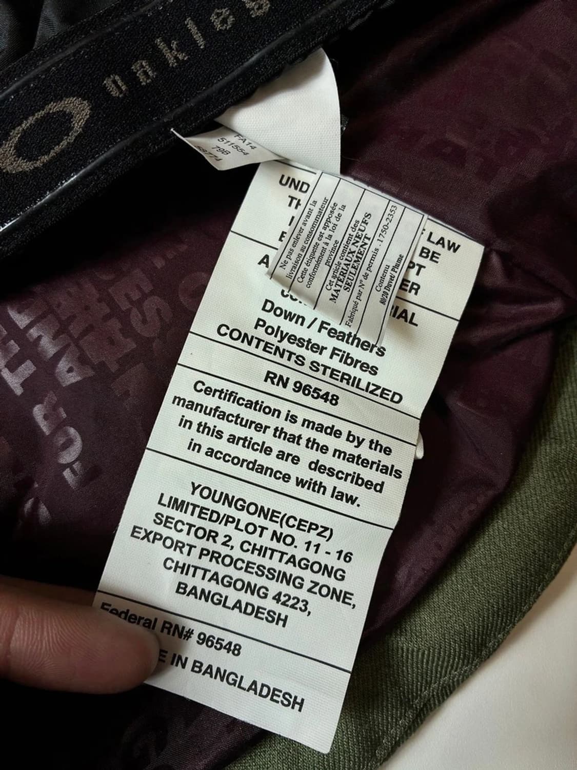 오클리 Oakley 00's 드리프터 다운 패딩 PN8293 상품이미지10