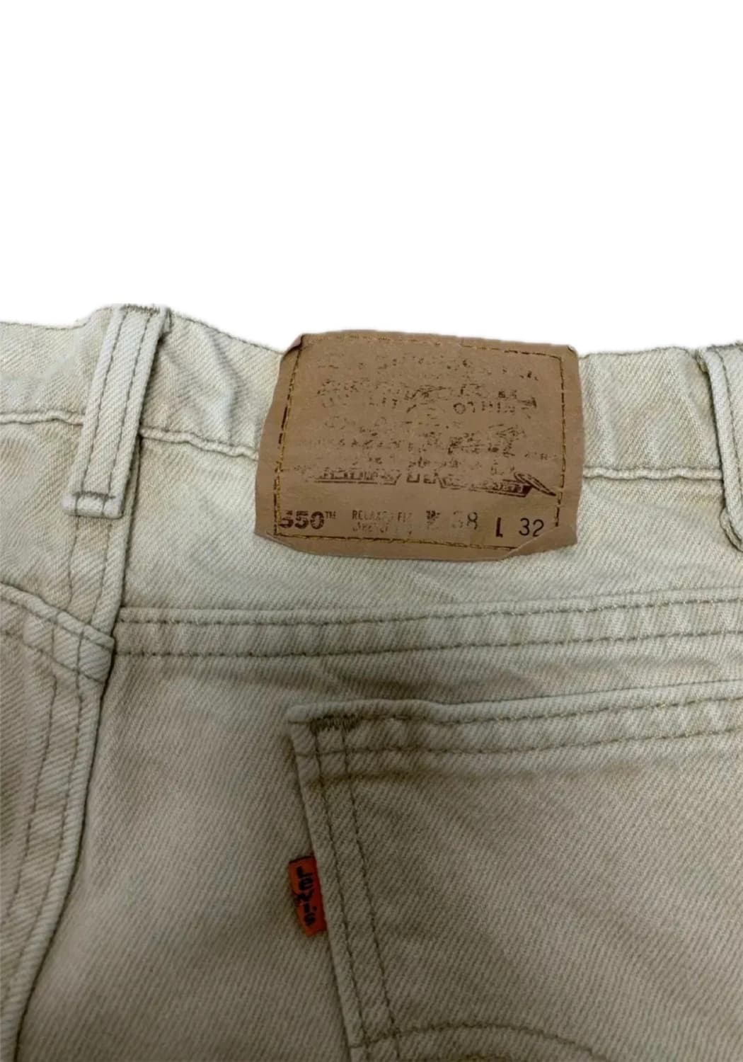 90s USA 리바이스 550 아이보리 팬츠 상품이미지3