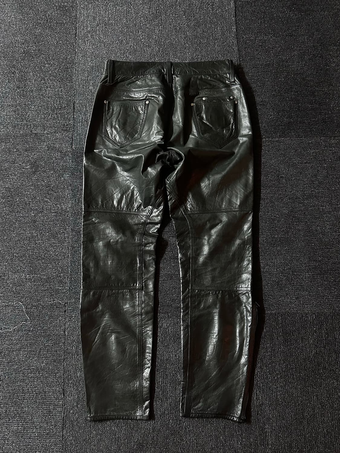 90‘s Paul smith London  일본판 소가죽 레더 팬츠 상품이미지2