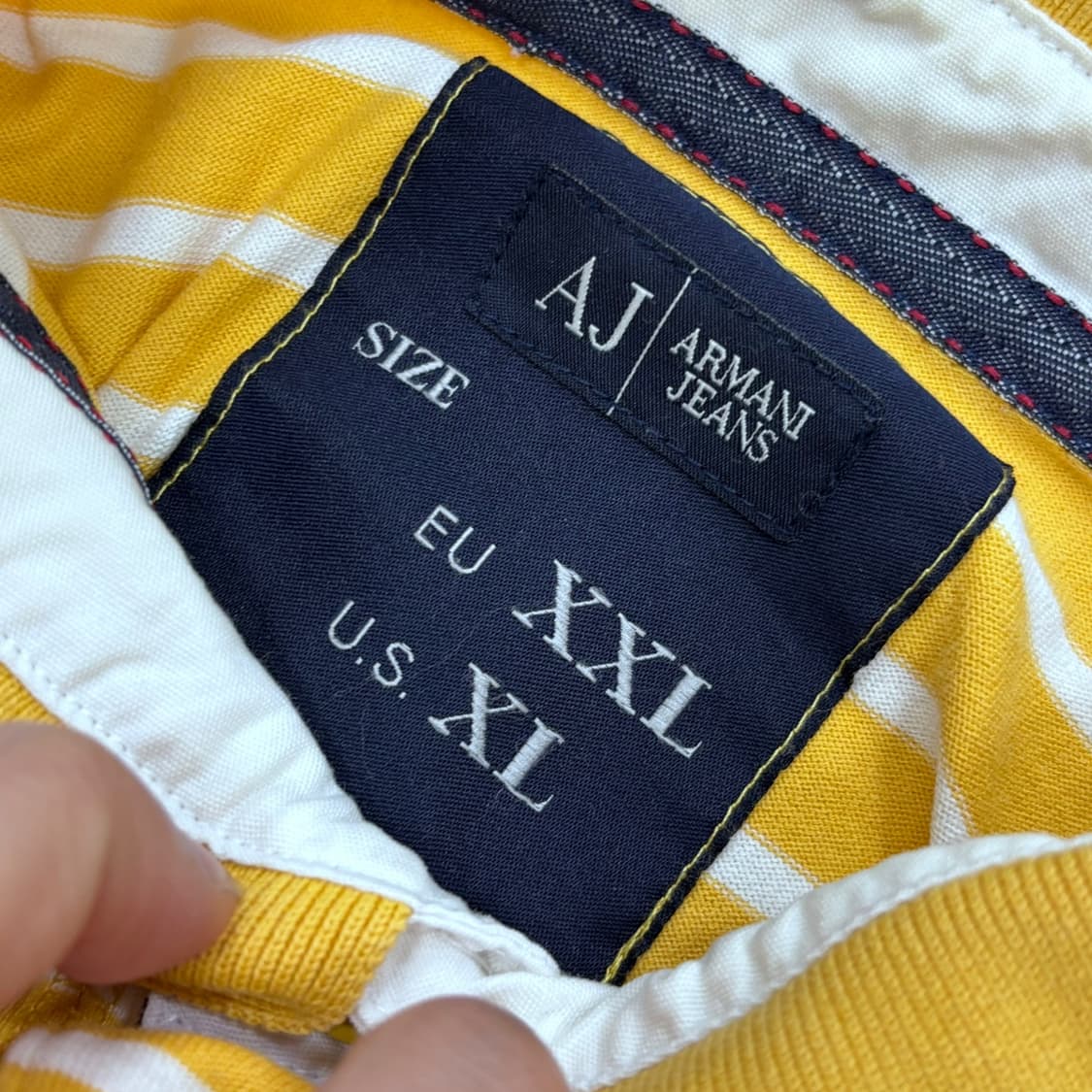 XL 아르마니진스 반팔 카라 티셔츠 0317E 상품이미지3